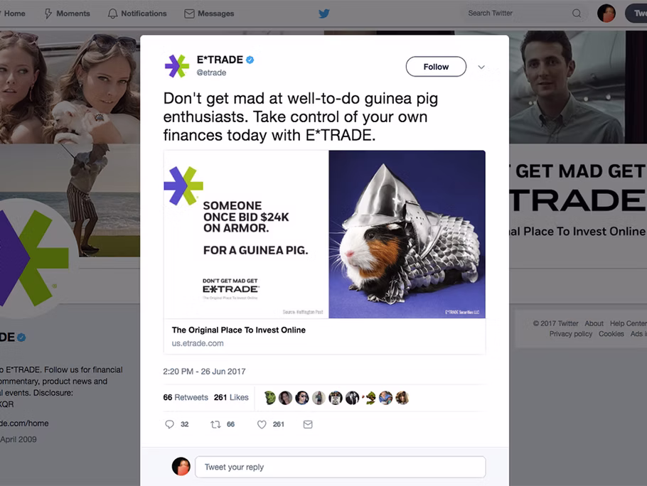 Don’t Get Mad. Get E*TRADE. supporting work 3